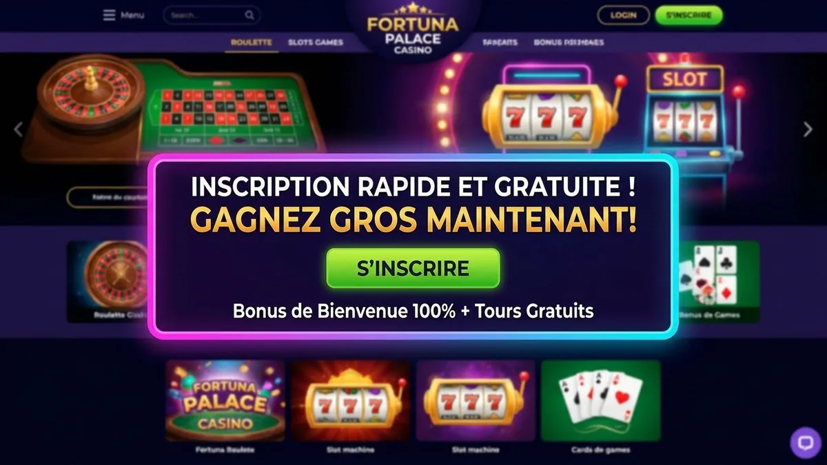 Inscription avec bonus